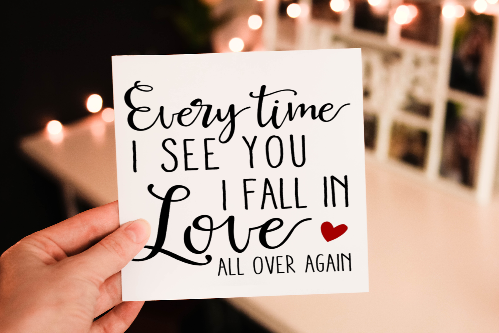 Every Time I See You I Fall In Love Valentine Card